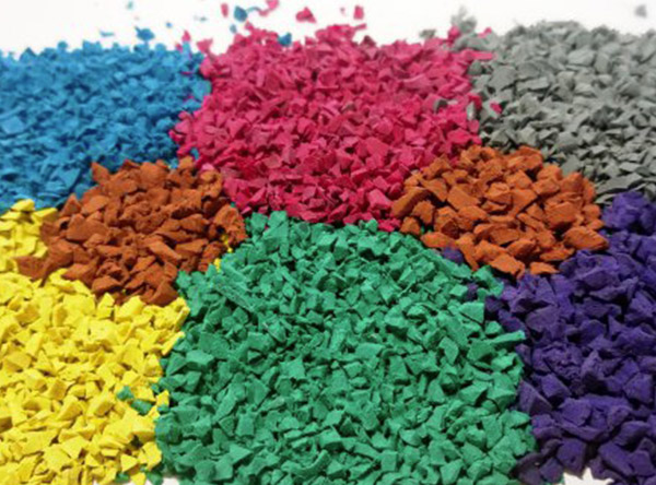 Цветовая гамма покрытия из каучуковой ЭПДМ крошки